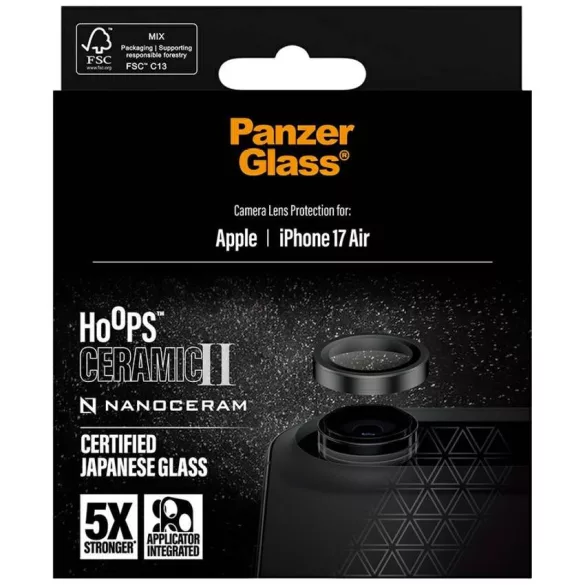 PanzerGlass Hoops Ceramic II lencseüveg iPhone Air készülékhez