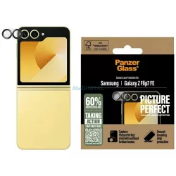   PanzerGlass PicturePerfect kamera lencse védő edzett üveg fekete szegéllyel Samsung Galaxy Z Flip7 FE