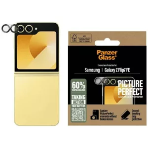 PanzerGlass PicturePerfect kamera lencse védő edzett üveg fekete szegéllyel Samsung Galaxy Z Flip7 FE