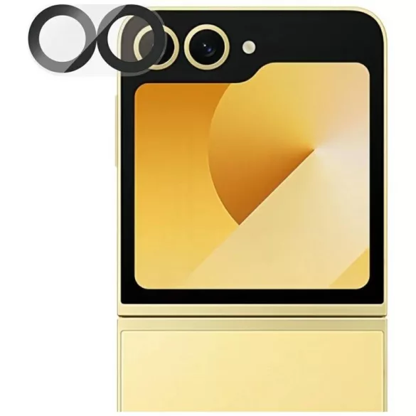 PanzerGlass PicturePerfect kamera lencse védő edzett üveg fekete szegéllyel Samsung Galaxy Z Flip7 FE