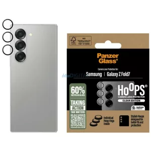 PanzerGlass Hoops kamera lencse védő edzett üveg fekete szegéllyel Samsung Galaxy Z Fold7