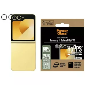 Edzett üveg a kamera lencséjéhez PanzerGlass karika Samsung Galaxy Z Flip7 FE számára