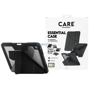 Case Care by PanzerGlass Y hajtogatott tok iPad Air 11" (2024/2025) fekete színhez