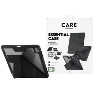 Case Care by PanzerGlass Y hajtogatott tok iPad Air 13" (2024/2025) fekete színhez