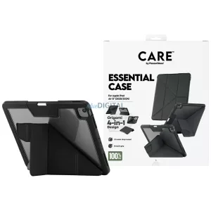 Case Care by PanzerGlass Y hajtogatott tok iPad Air 13" (2024/2025) fekete színhez