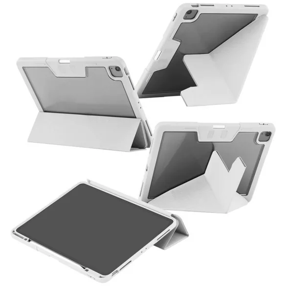 Care by PanzerGlass Y hajtogatott tok iPad Air 13" (2024/2025) világosszürke tokhoz