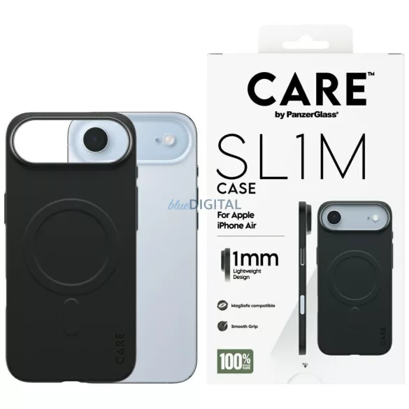 CARE tok PanzerGlass-tól, SL1M MagSafe, iPhone Air, fekete
