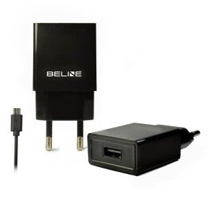 Beline hálózati töltő 1xUSB csatlakozóval és USB-A - microUSB kábellel 1A fekete