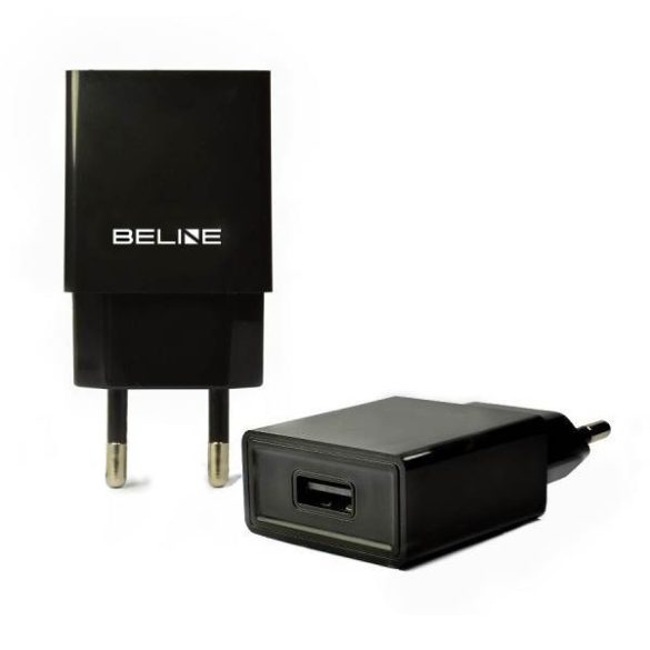Beline hálózati töltő 1xUSB csatlakozóval 1A fekete (csak fej)