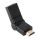 HDMI aljzat-HDMI dugós csatlakozó fekete elforgatható HDMI aljzat-HDMI dugós csatlakozó fekete elforgatható