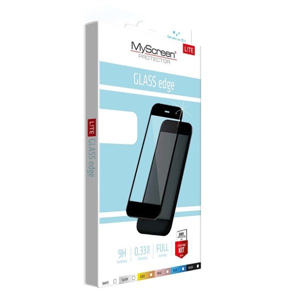 MS Lite Glass Edge üvegszegély iPhone 6/6S Plus fekete fólia