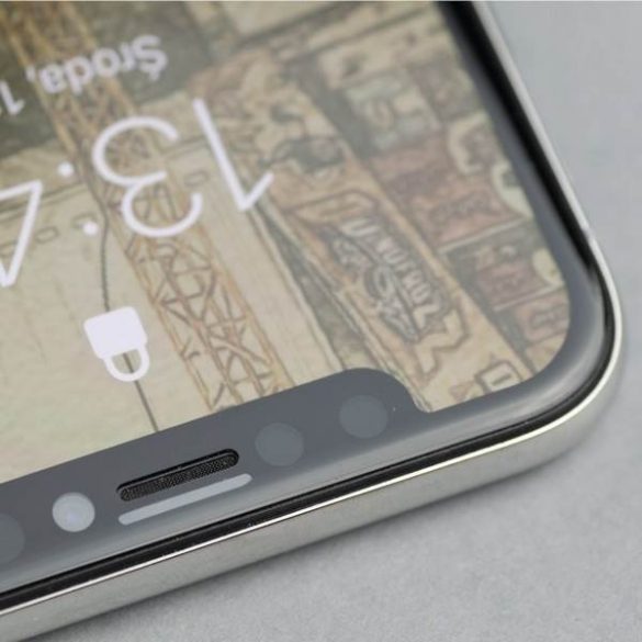 MS ImpactGLASS Edge 3D iPhone Xs Max/ 11 Pro Max fekete HybrydGlass 8H kijelzővédő fólia