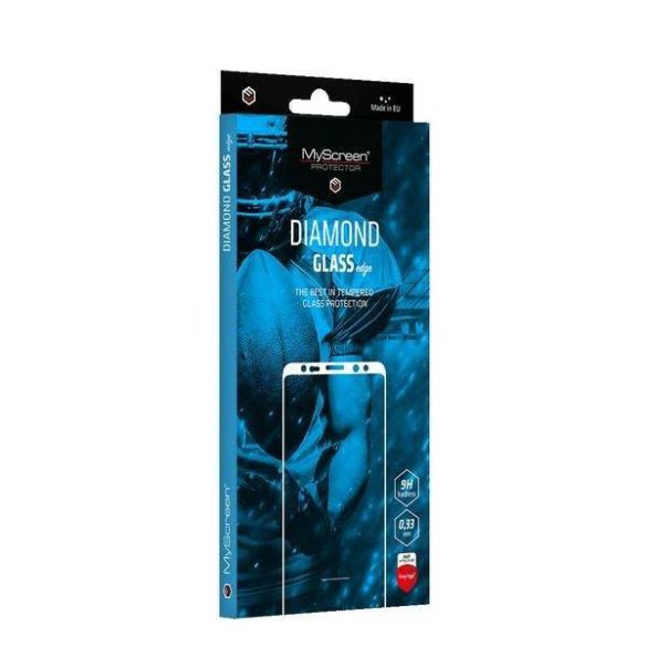 MS Diamond Glass Edge Samsung Galaxy G991 S21 fekete képernyővédő fólia