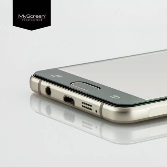 MS Diamond Glass Edge Lite Samsung G996 S21+ fekete kijelzővédő fólia