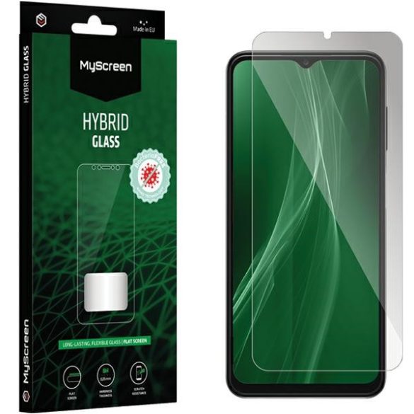 MS Diamond HybridGLASS BacteriaFREE Samsung Galaxy A32 5G A326 antibakteriális hibrid üveg fólia