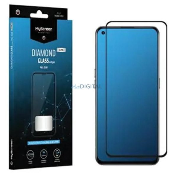 MS Diamond Glass Edge Lite FG Realme GT 5G/GT Neo/GT ME fekete Teljes ragasztás fólia