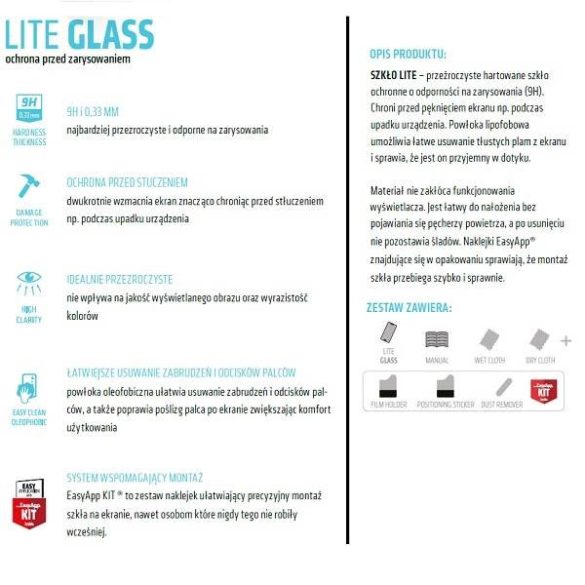 MS Diamond Glass Lite Samsung Galaxy G390F Xcover 4 Edzett üveg Lite képernyővédő fólia