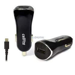 Cellline 1xUSB + Lightning 1A fekete/black iPhone 6 töltő