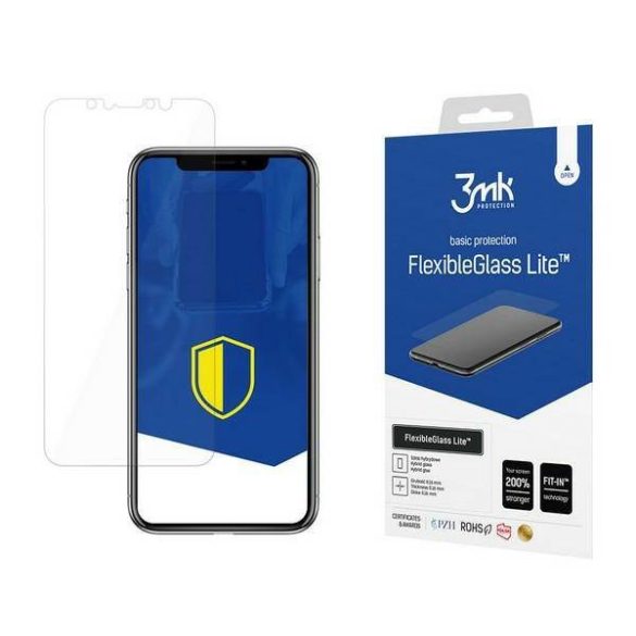 3MK FlexibleGlass Lite iPhone X hibrid üveg Lite kijelzővédő fólia
