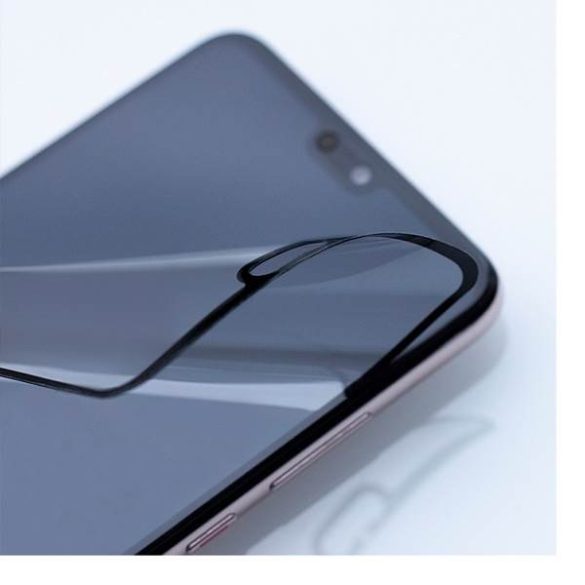 3MK FlexibleGlass Max iPhone X fekete, hibrid üvegfólia megerősített élekkel
