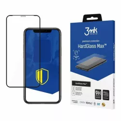   3MK HardGlass Max iPhone Xr fekete teljes képernyős üveg kijelzővédő fólia