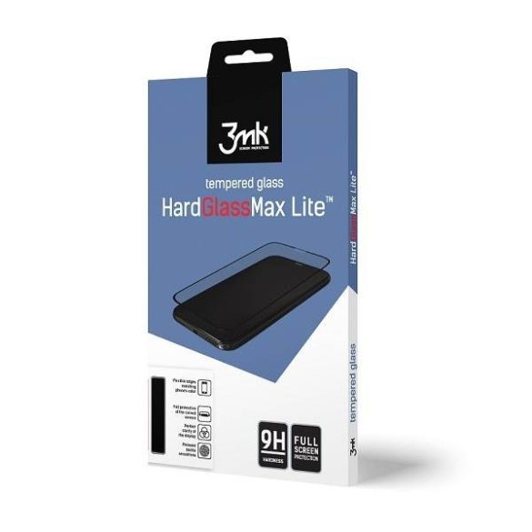 3MK HG Max Lite iPhone 7/8/SE 2020/ SE 2022 fekete képernyővédő fólia