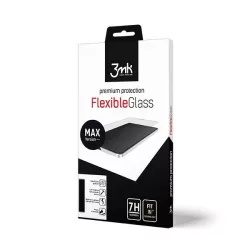   3MK FlexibleGlass Max iPhone 11 6,1" fekete, hibrid üveg képernyővédő fólia megerősített élekkel
