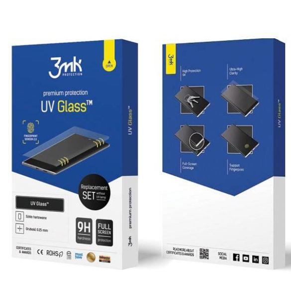 3MK UV Glass RS Samsung N970 Note 10 UVs üveg képernyővédő fólia