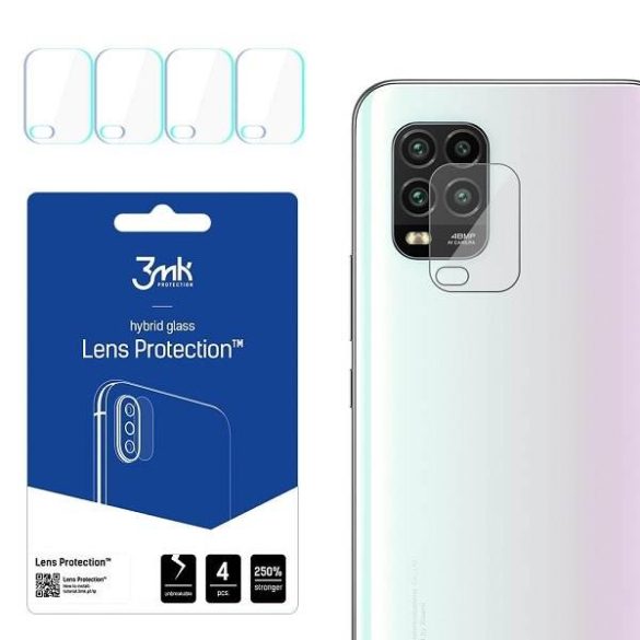 3MK Lens Protect Xiaomi Mi 10 Lite 5G, 4db kamera védőfólia