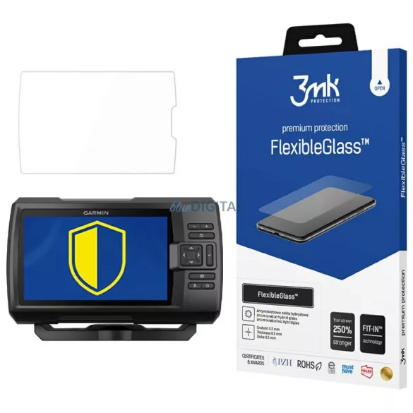 3MK FlexibleGlass hibrid üveg a Garmin Striker Plus 7sv készülékhez