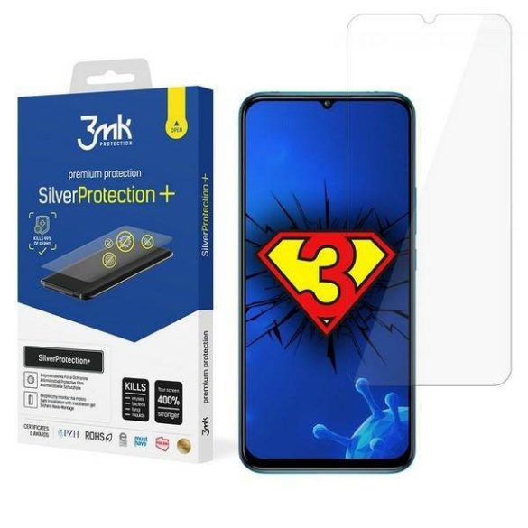 3MK Silver Protect+ Xiaomi Mi 10 Lite nedves felvitelű antimikrobiális képernyővédő fólia