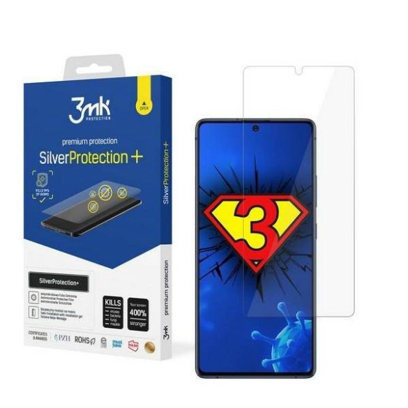 3MK Silver Protect+ Samsung Galaxy G770 S10 Lite nedves felvitelű antimikrobiális képernyővédő fólia