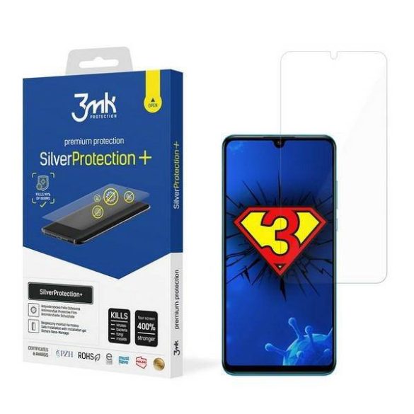 3MK Silver Protect+ Huawei P30 Lite nedves felvitelű antimikrobiális képernyővédő fólia