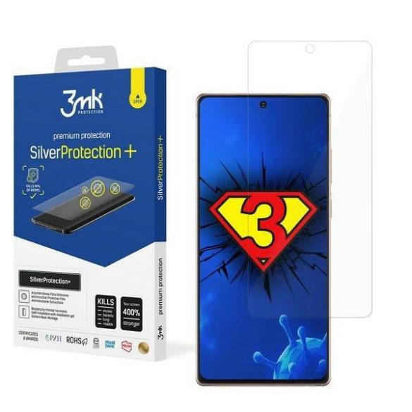 3MK Silver Protect+ Samsung Galaxy N980 Note 20 nedves felvitelű antimikrobiális képernyővédő fólia