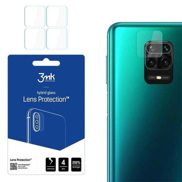 3mk Lens Protect kamera lencse védő fólia Xiaomi Redmi Note 9 Pro Max - 4db