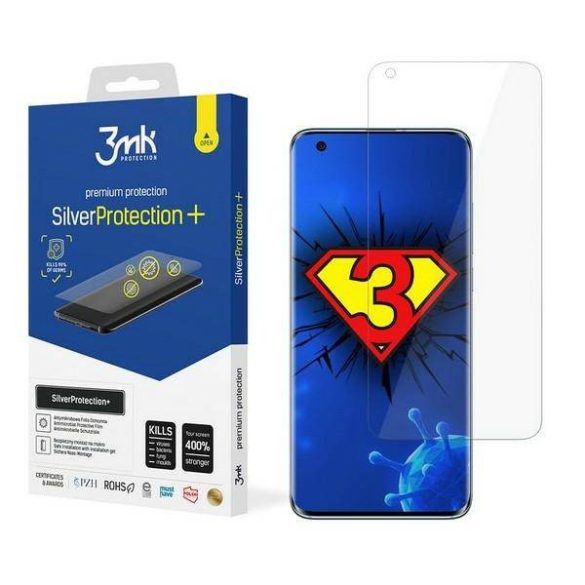 3MK Silver Protect+ Samsung Galaxy M115 M11 nedves felvitelű antimikrobiális képernyővédő fólia