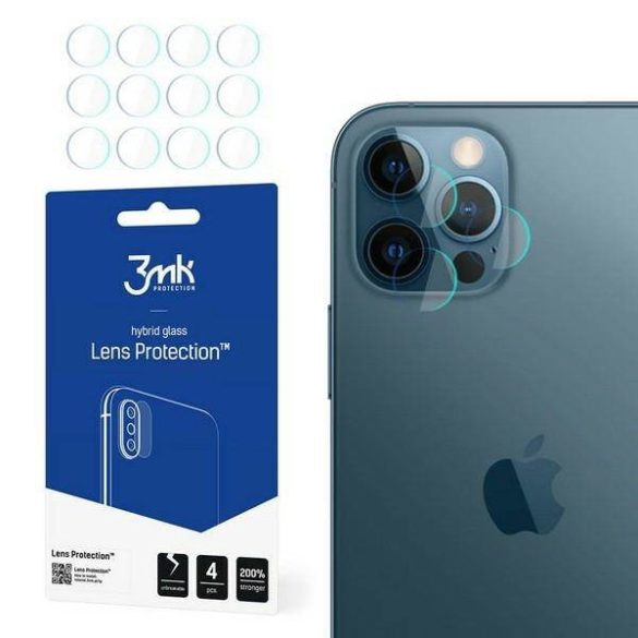 3MK Lens Protect iPhone 12 Pro, 4db kamera védőfólia