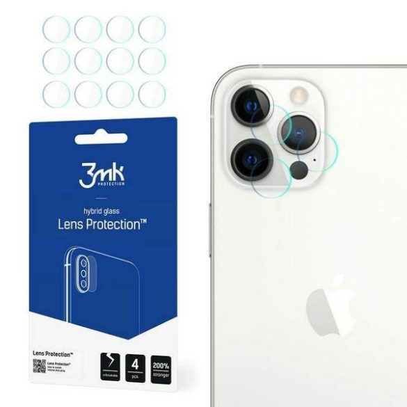 3MK Lens Protect iPhone 12 Pro Max, 4db kamera védőfólia