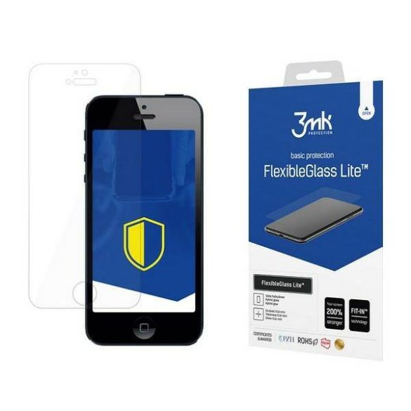 3MK FlexibleGlass Lite iPhone 5/5/SE hibrid üveg Lite képernyővédő fólia