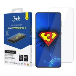   3MK Silver Protect+ Samsung Galaxy G998 S21 Ultra nedves felvitelű antimikrobiális képernyővédő fólia