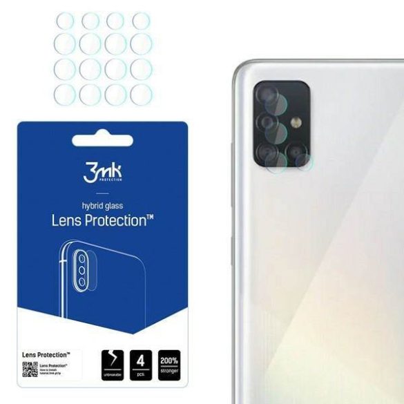 3MK Lens Protect Samsung A52/A52 5G, 4db kamera védőfólia