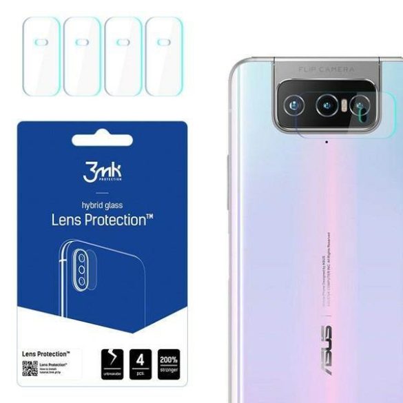 3MK Lens Protect Asus Zenfone 7 Pro, 4db kamera védőfólia