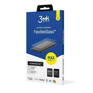 3MK FlexibleGlass Max Samsung Galaxy G991 S21 fekete, hibrid üveg képernyővédő fólia megerősített élekkel