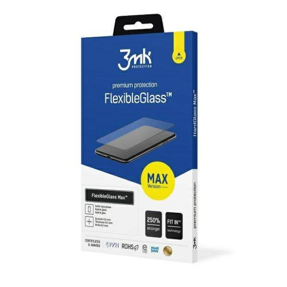 3MK FlexibleGlass Max Samsung G991 S21 fekete, hibrid üveg képernyővédő fólia megerősített élekkel