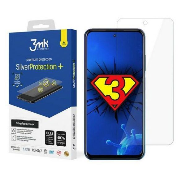 3MK Silver Protect+ HTC Desire 21 Pro 5G nedves felvitelű antimikrobiális képernyővédő fólia