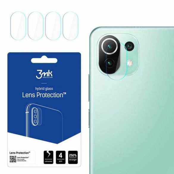 3MK Lens Protect Xiaomi Mi 11 Lite 5G, 4db kamera védőfólia