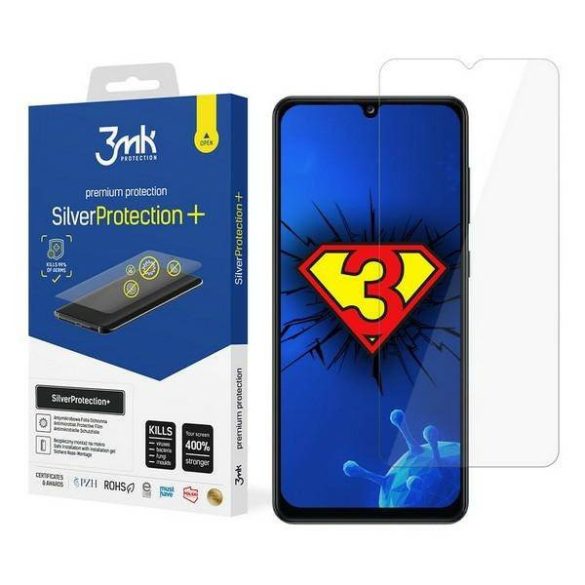 3MK Silver Protect+ Samsung Galaxy A325 A32 4G nedves felvitelű antimikrobiális képernyővédő fólia