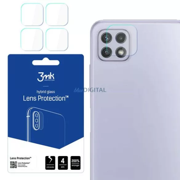 3MK Lens Protect Samsung Galaxy A225 A22 4G, 4db kamera védőfólia