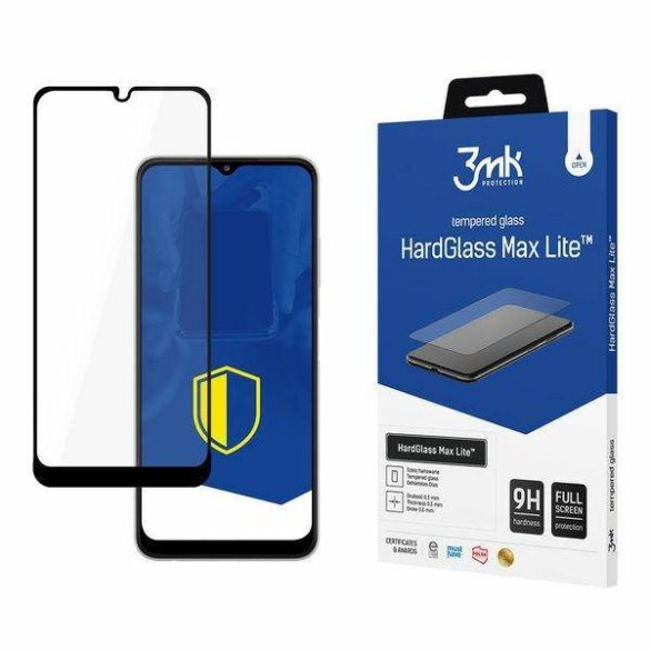 3MK HG Max Lite Samsung A226 A22 5G fekete képernyővédő fólia