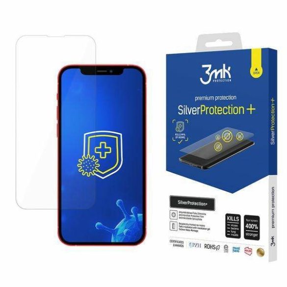 3MK Silver Protect+ iPhone 13 Mini nedves felvitelű antimikrobiális képernyővédő fólia